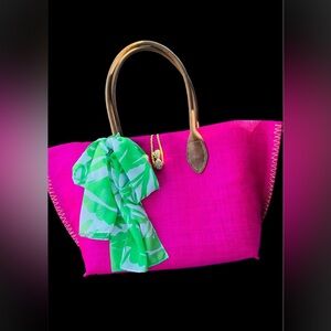 Lilly for Target woven bag NWOT. Never used.